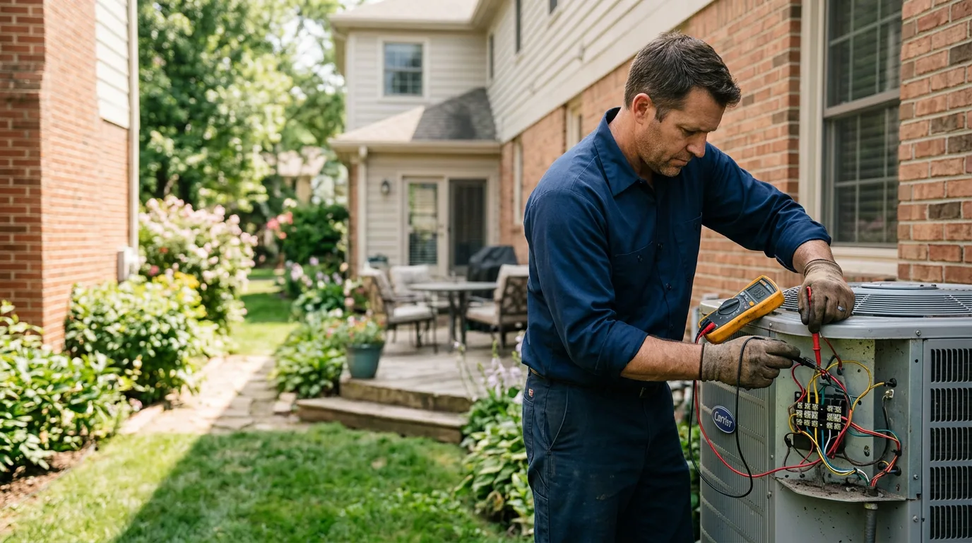 HVAC technician working near Mount Vernon, TX
